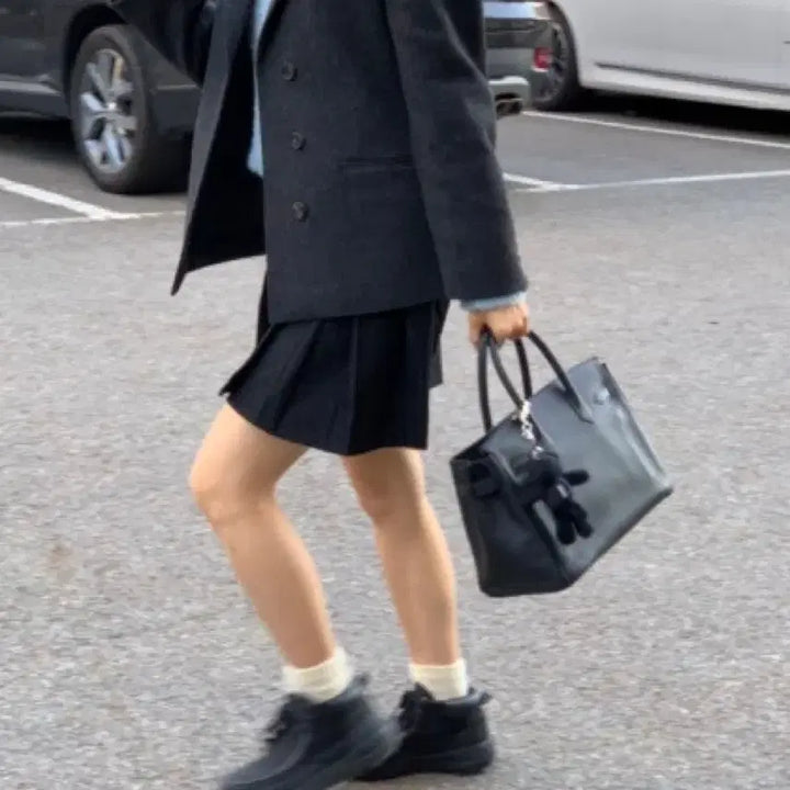 [BUNJANG] Mone Mellor Gray Jacket / Mone 모네 리본빛 멜러 자켓 Mellor Gray Jacket