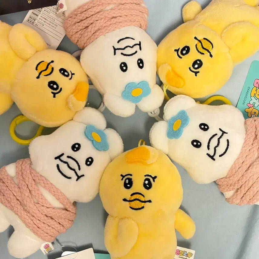 [BUNJANG] Um Pochamu Kimimaro Keyring and Plush Set / 음뽀챠무 키미마로 키링 인형 정품 새상품 밧줄 빤쮸토끼 오빤츄