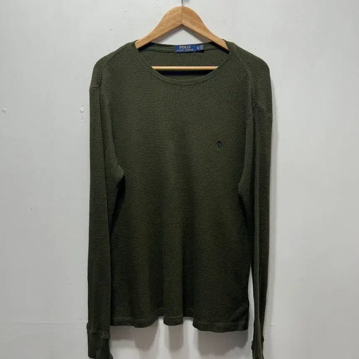 [BUNJANG] Polo Ralph Lauren Waffle Long Sleeve Olive XL / 폴로 랄프로렌 와플 롱슬리브 올리브 XL