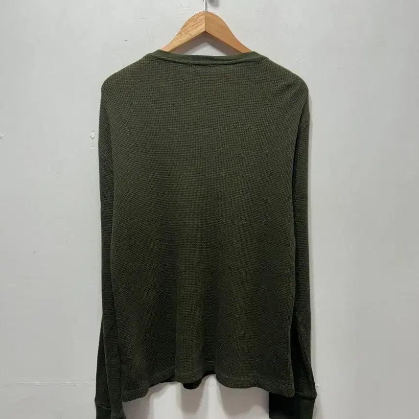 [BUNJANG] Polo Ralph Lauren Waffle Long Sleeve Olive XL / 폴로 랄프로렌 와플 롱슬리브 올리브 XL