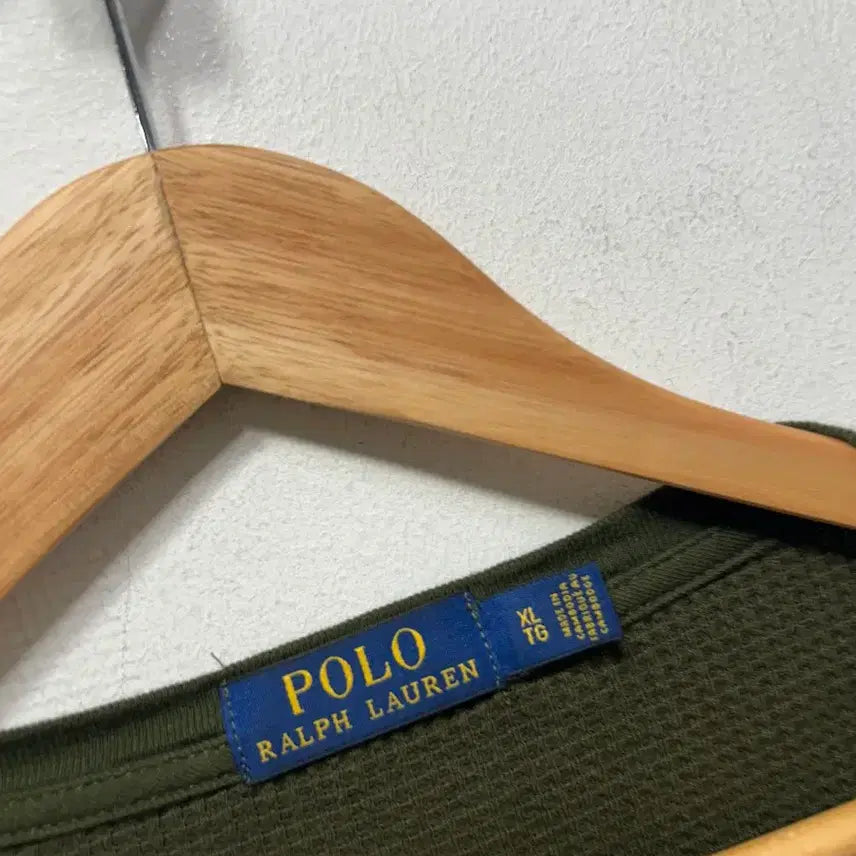 [BUNJANG] Polo Ralph Lauren Waffle Long Sleeve Olive XL / 폴로 랄프로렌 와플 롱슬리브 올리브 XL