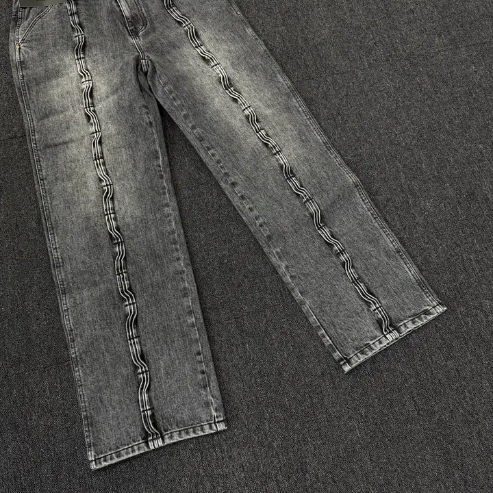 [BUNJANG] Andersson Bell Wave Wide Leg Jeans / 앤더슨벨 웨이브 와이드 레그진