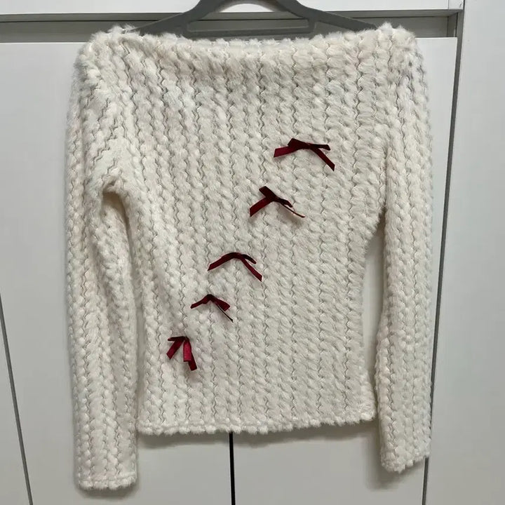 [BUNJANG] Kimahop White Knit Sweater / 김아홉 화이트 니트