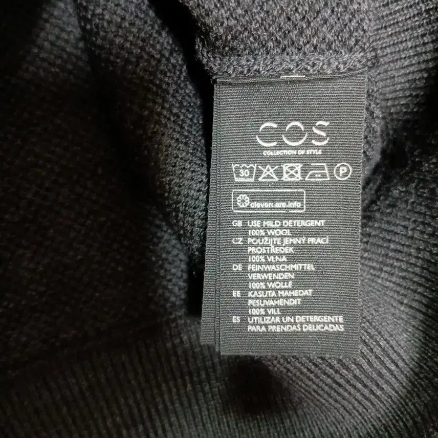 [BUNJANG] COS Wool Bomber Jacket Blue / COS 코스 니트 울 봄버 블루종 자켓 S 실측95호