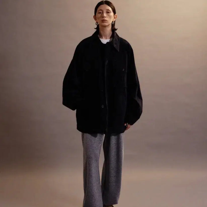 [BUNJANG] Ethos Suede Pocket Jacket / 에토스 스웨이드 포켓 자켓