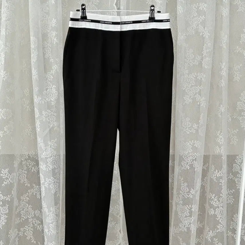 [BUNJANG] Lucky Chouette 23FW Slacks Black / 36) 럭키슈에뜨 23fw 슬랙스 블랙