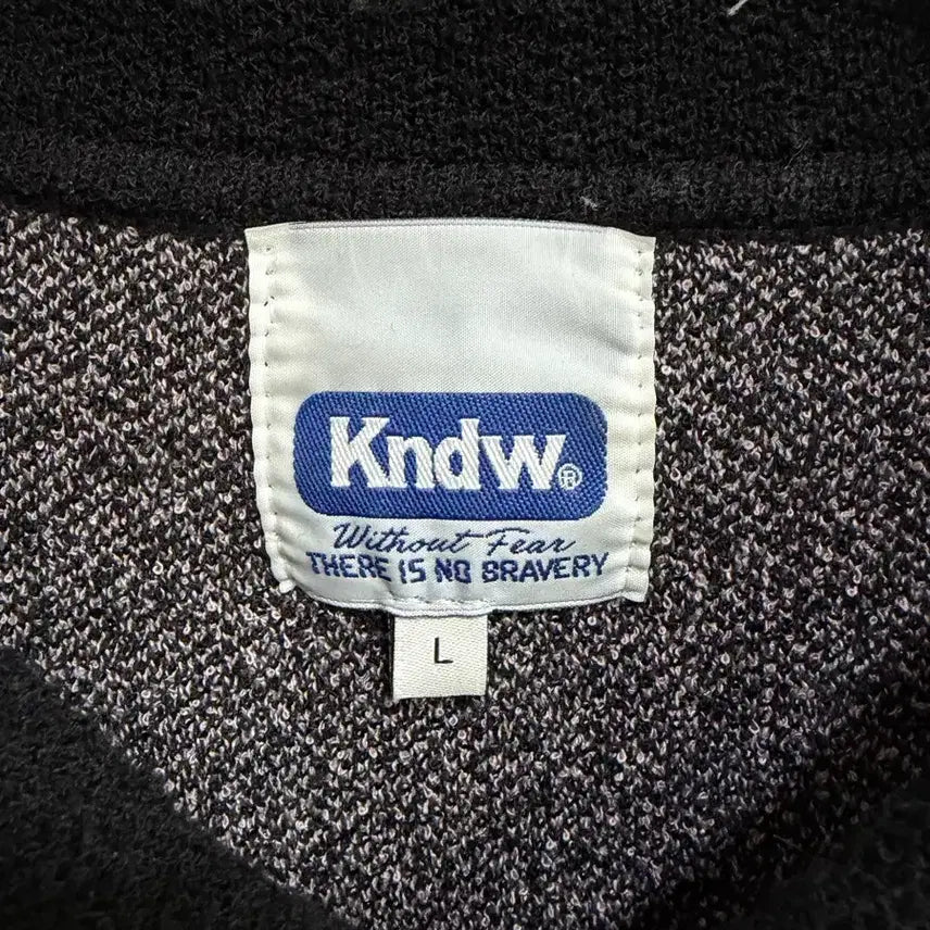 [BUNJANG] Kndw Polyester Zip-Up Knit (L) / 케이엔드 Kndw. 폴리에스터 100% 집업 니트 (L)