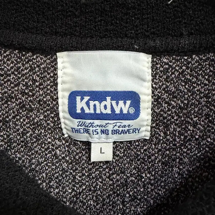 [BUNJANG] Kndw Polyester Zip-Up Knit (L) / 케이엔드 Kndw. 폴리에스터 100% 집업 니트 (L)
