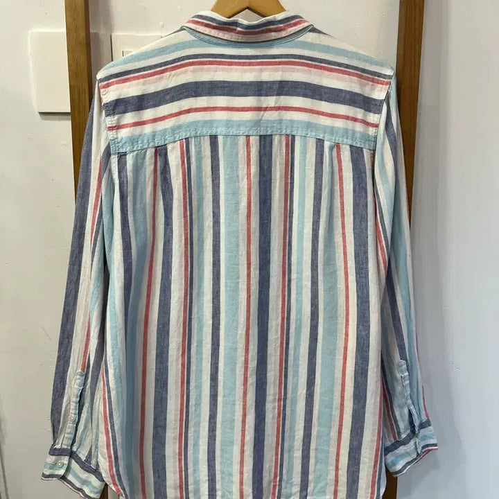 [BUNJANG] L.L.Bean 100% Linen Multi Stripe Shirt XL / [XL] 엘엘빈(L.L.Bean) 100% 린넨 멀티 스트라이프 셔츠