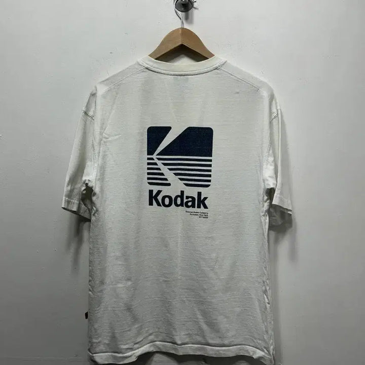 [BUNJANG] Kodak White Short Sleeve T-shirt M / 코닥 화이트 반팔 티셔츠 M