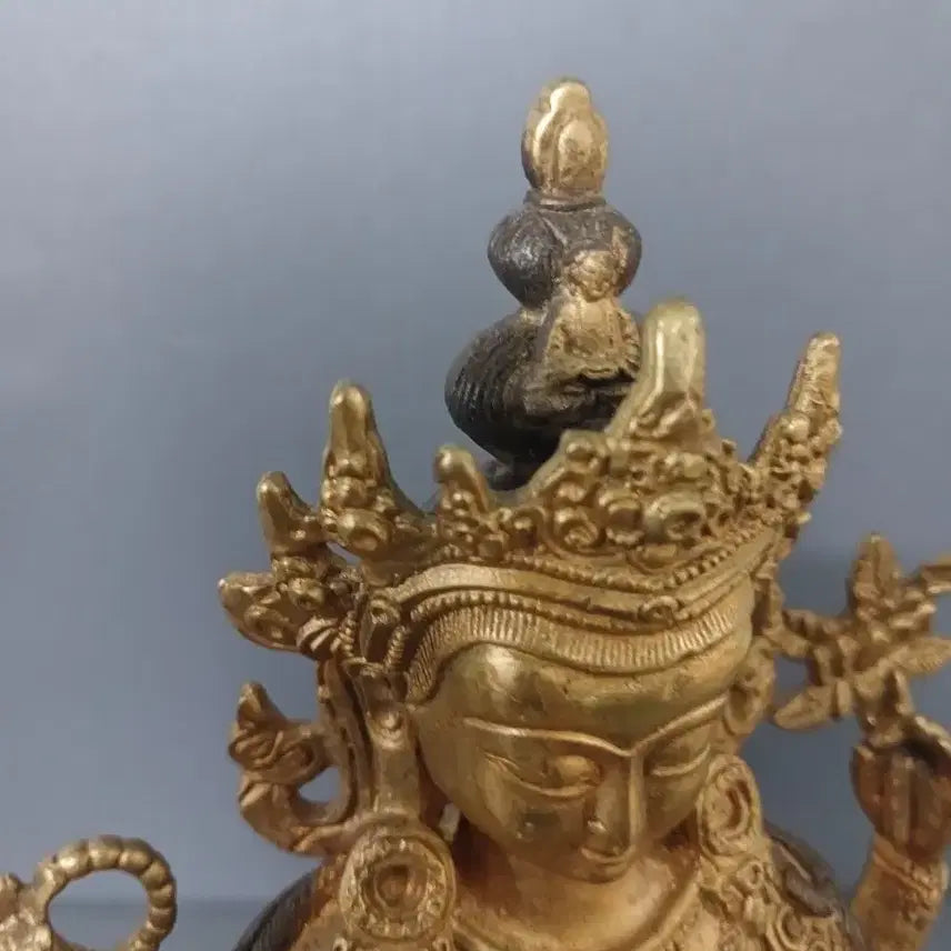 [BUNJANG] Brass Guan Yin Statue / 황동 관세음보살 불상 조각상