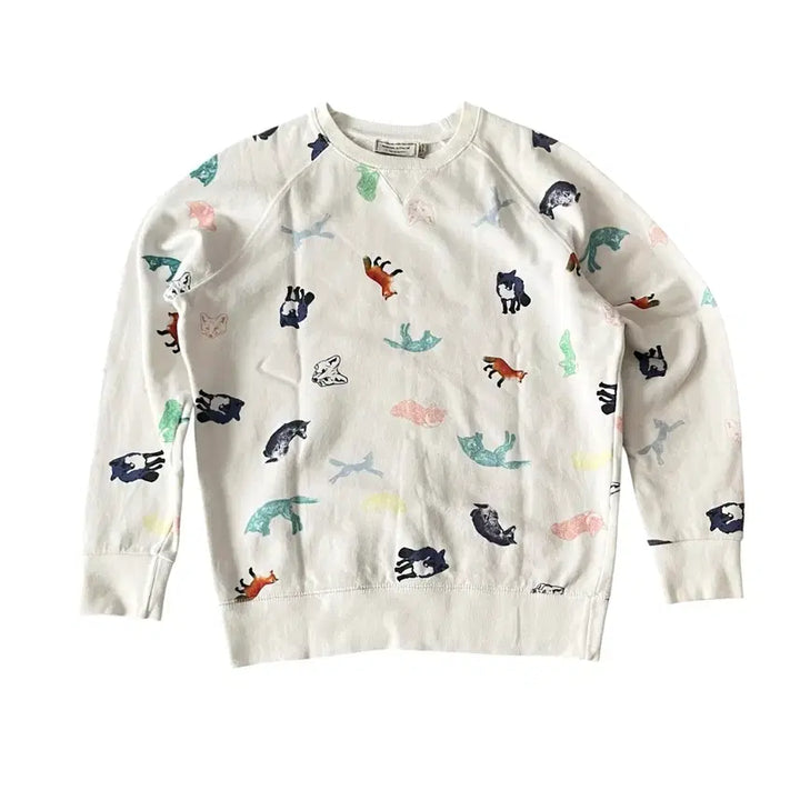 [BUNJANG] Maison Kitsune Patterned Sweatshirt / 매종키츠네 패턴 맨투맨