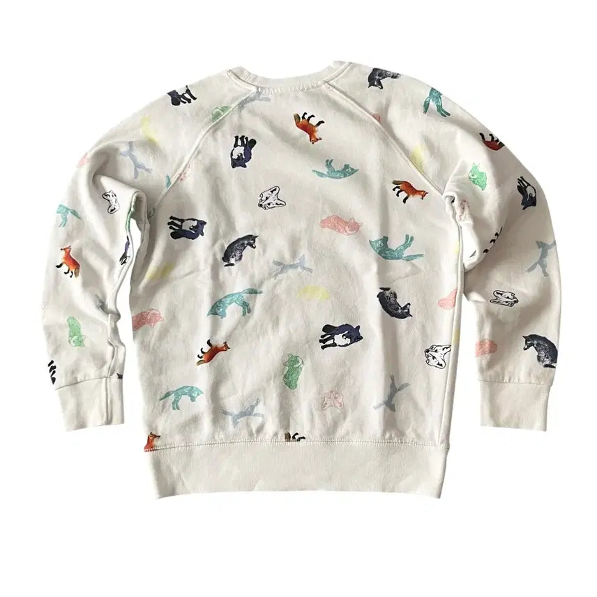 [BUNJANG] Maison Kitsune Patterned Sweatshirt / 매종키츠네 패턴 맨투맨