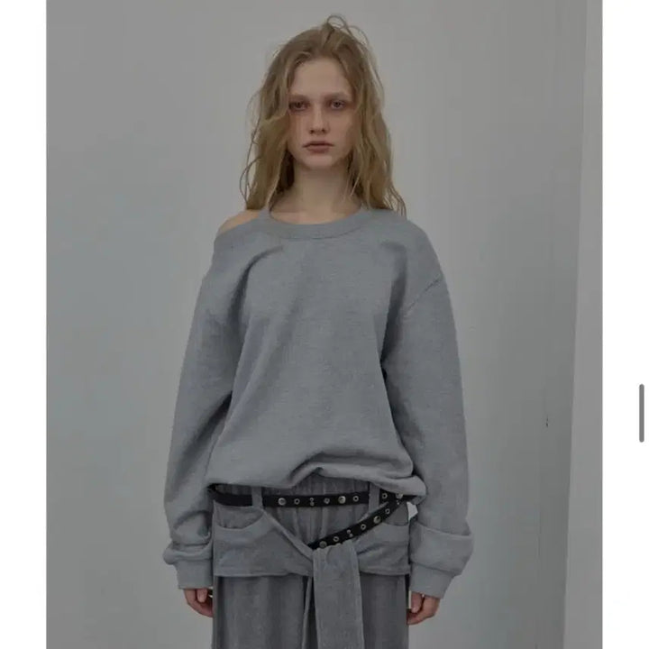 [BUNJANG] LCDC Halterneck Sweatshirt Melange Grey / lcdc HALTERNECK SWEATSHIRT MELANGE GREY