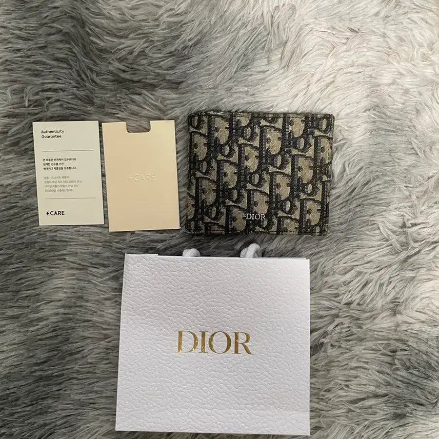 [BUNJANG] Dior Oblique Bi-fold Wallet Beige / [좋은 상태] 디올 오블리크 반지갑 베이지