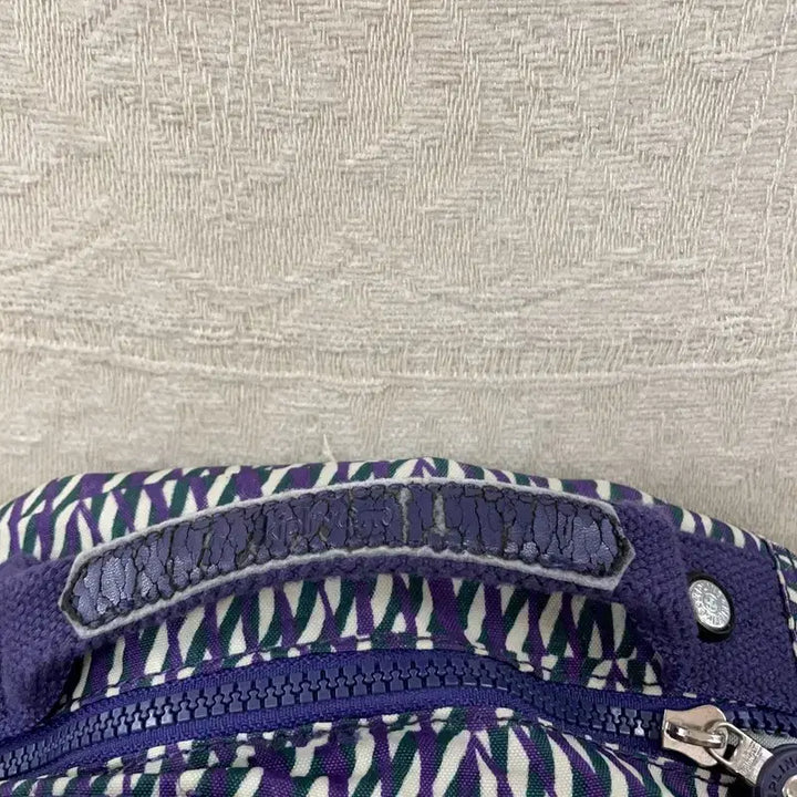 [BUNJANG] Kipling Purple Pattern Vintage Backpack / [F] 키플링 퍼플 패턴 빈티지 백팩 가방