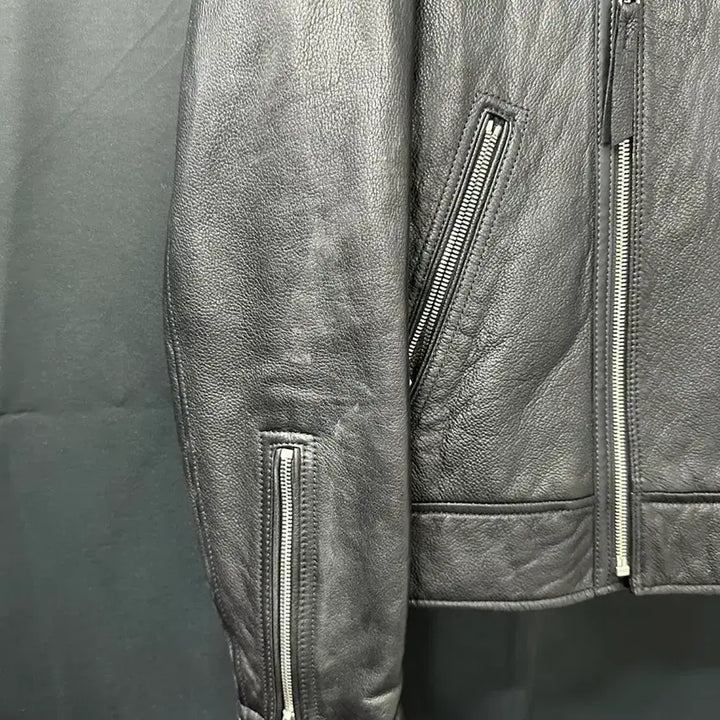 [BUNJANG] T.I FOR MEN Black Leather Rider Jacket / T.I FOR MEN 블랙 가죽 라이더 자켓