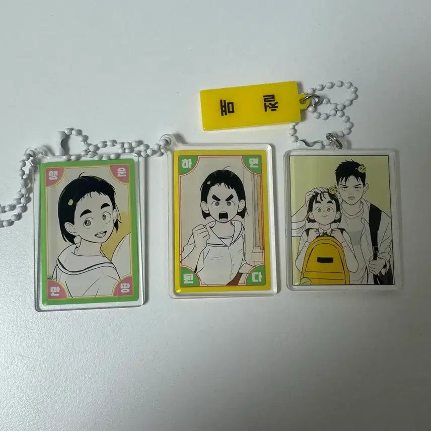 [BUNJANG] Century End Apple Academy Character Acrylic Keyring Bundle Set / 세풋보 행운부적 아크릴 키링 세기말풋사과보습학원