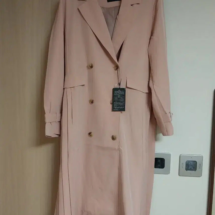 [SOLD OUT] 빅사이즈 핑크 트렌치코트 새상품 77