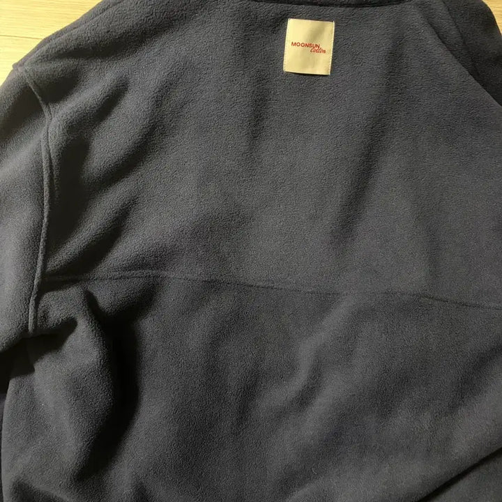 [BUNJANG] Moon Sun Fleece Pullover (Navy/Pink) - Size M / 문선 플리스 풀오버 m