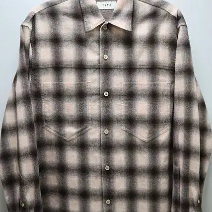 [BUNJANG] TIME Checkered Shirt / TIME 타임 체크 셔츠 도톰~ 25년식 한섬 매장판