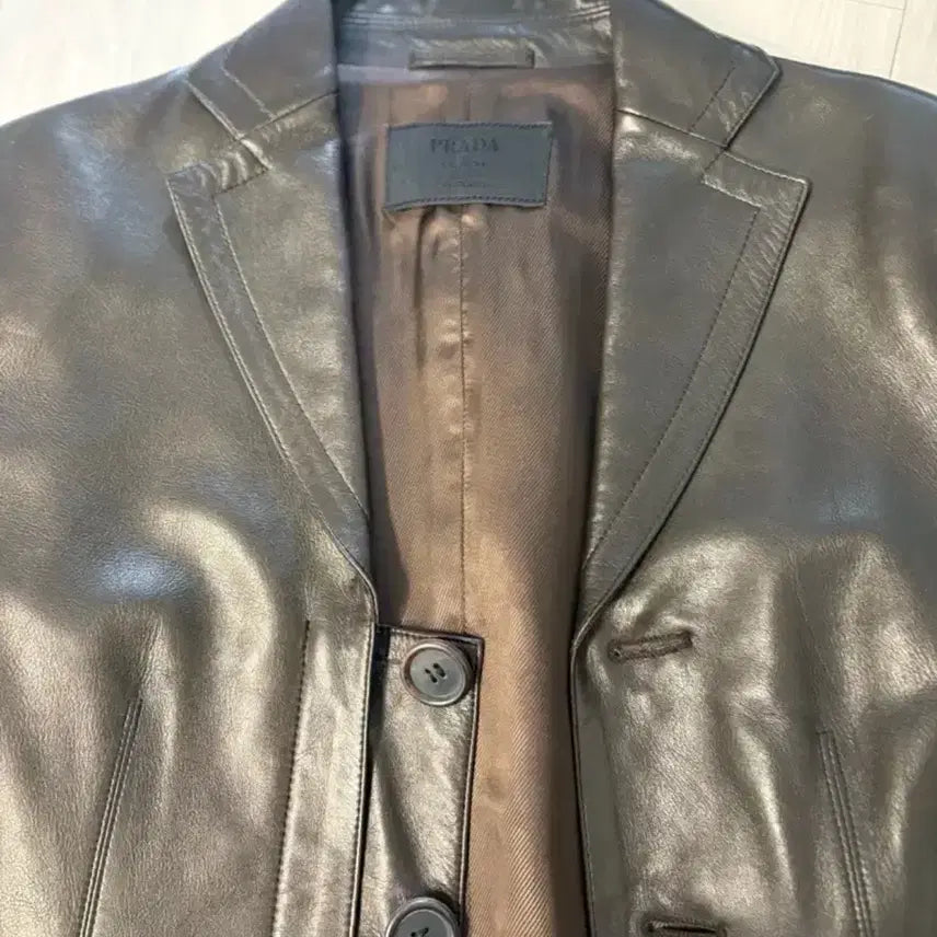 [BUNJANG] Prada Leather Jacket / (오아엔스/바티스트)프라다 가죽자켓