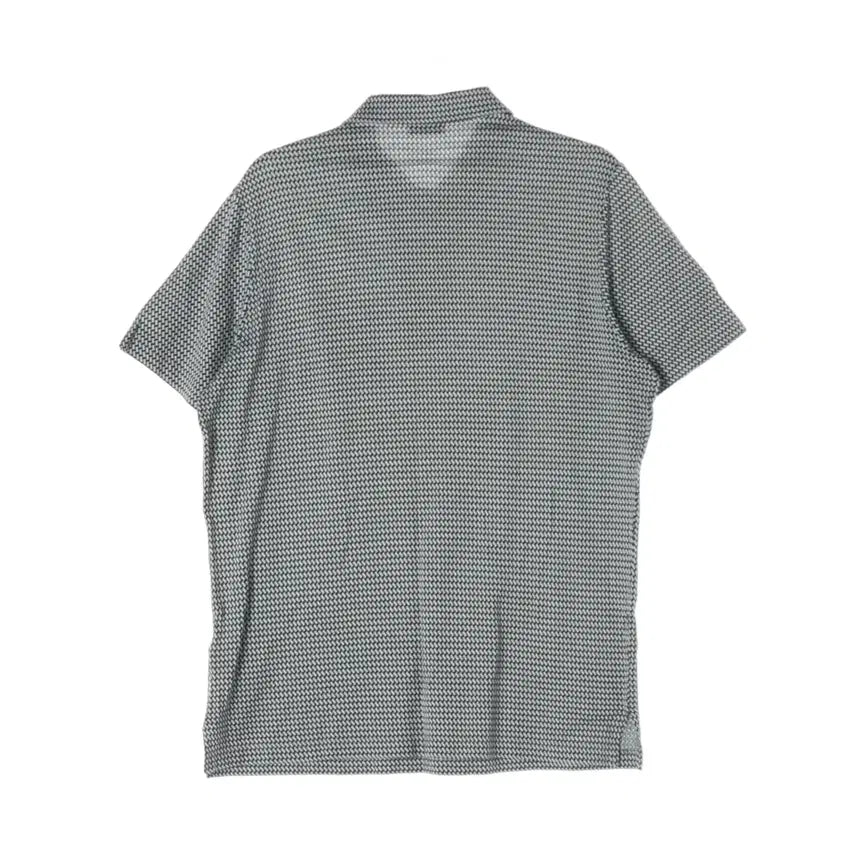 [BUNJANG] Dupont Pattern Short Sleeve Polo Shirt / 듀퐁 패턴 반팔 티셔츠 카라티 폴로 셔츠