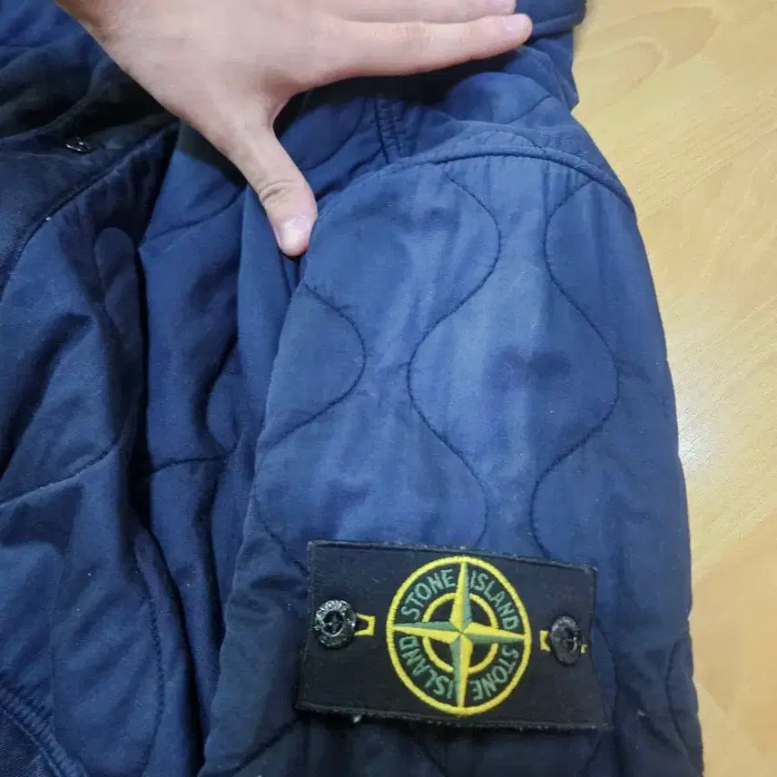 [BUNJANG] Stone Island Quilted Jacket - Navy - M / 정품 스톤아일랜드 퀼팅 자켓 M 네이비