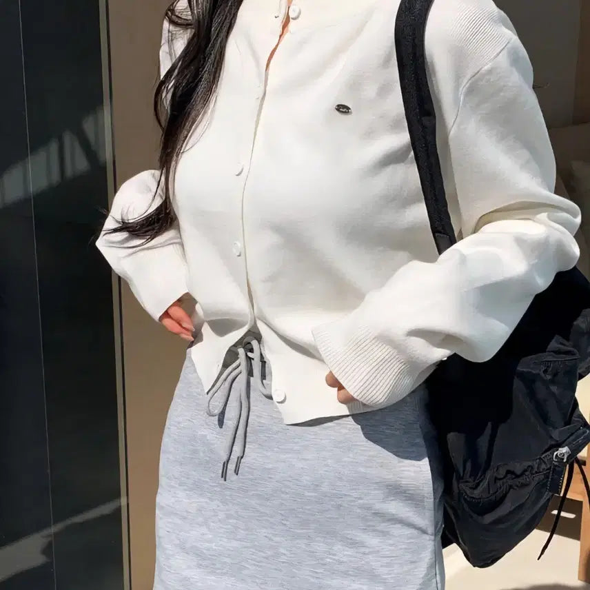 [SOLD OUT] 펜던트 아이보리 가디건