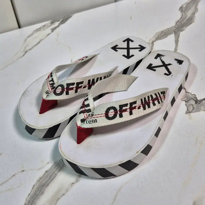 [BUNJANG] Off-White Flip Flop Sandals (Size 38) / (정품) 오프화이트 플립플랍 쪼리 슬리퍼 38