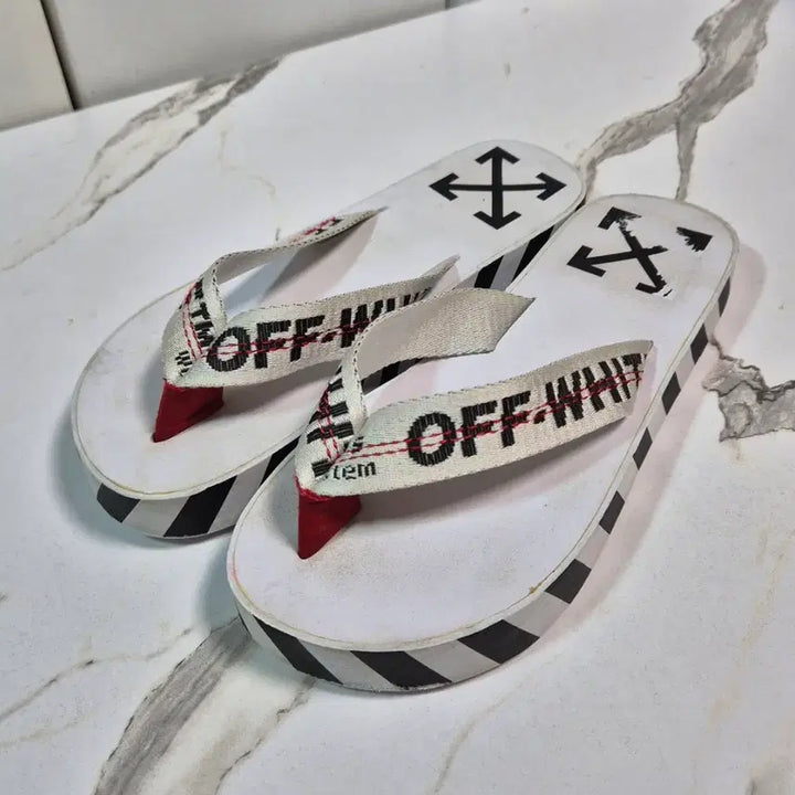 [BUNJANG] Off-White Flip Flop Sandals (Size 38) / (정품) 오프화이트 플립플랍 쪼리 슬리퍼 38