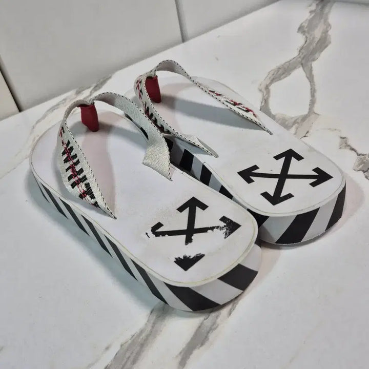 [BUNJANG] Off-White Flip Flop Sandals (Size 38) / (정품) 오프화이트 플립플랍 쪼리 슬리퍼 38