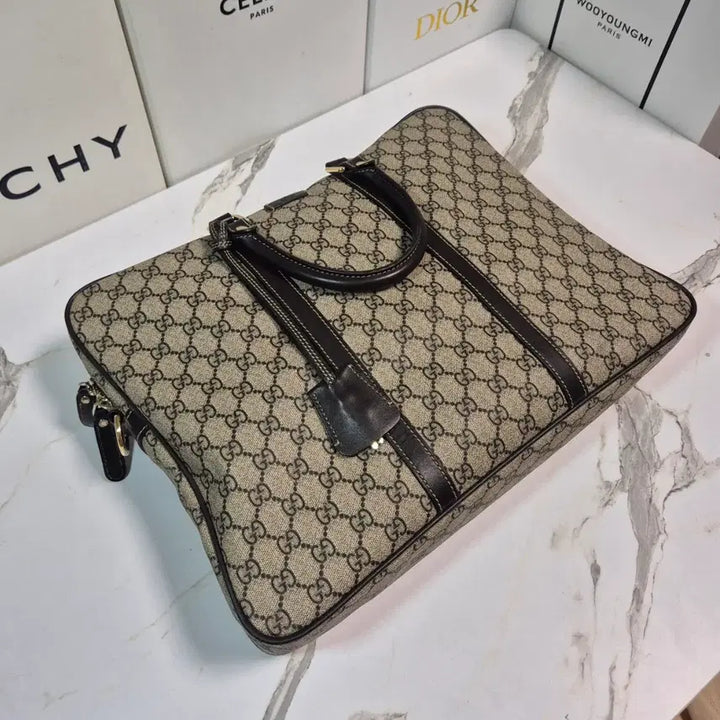 [BUNJANG] Gucci GG Supreme Briefcase Tote Bag / (정품) 구찌 GG 수프림 브리프케이스 남자 서류가방 토트백