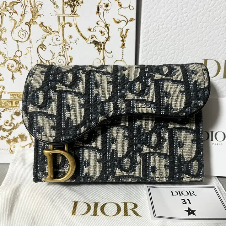 [BUNJANG] Dior Oblique Saddle Card Holder / [새상품] 디올 오블리크 새들 카드지갑