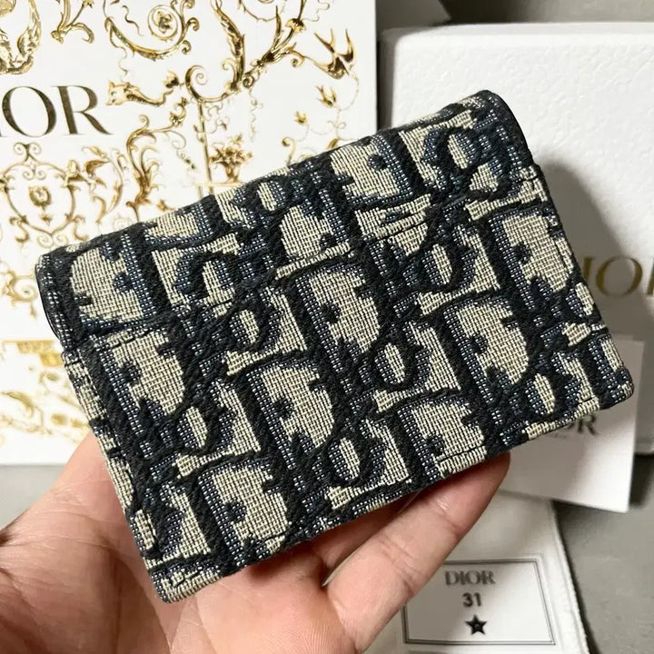 [BUNJANG] Dior Oblique Saddle Card Holder / [새상품] 디올 오블리크 새들 카드지갑
