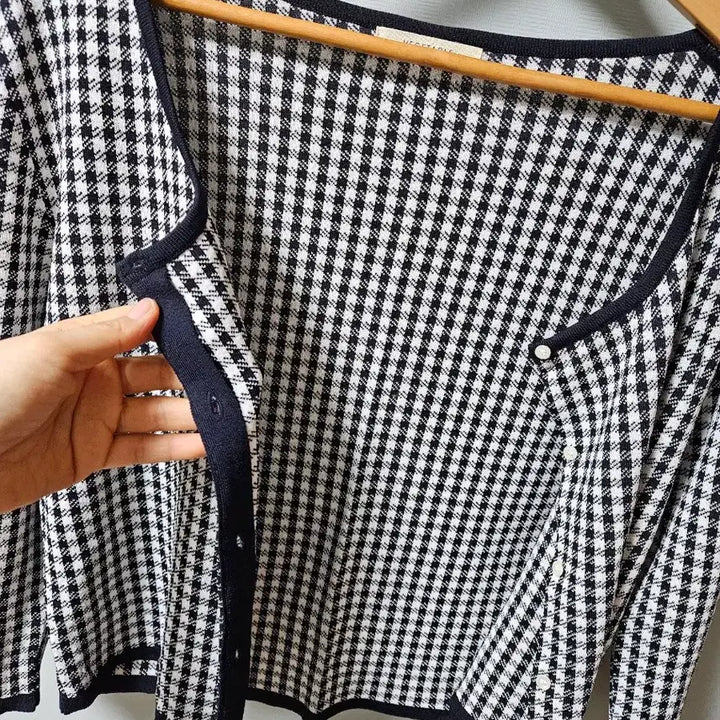 [BUNJANG] Vegetable Check Cardigan / 베지터블 체크 가디건 (새제품)