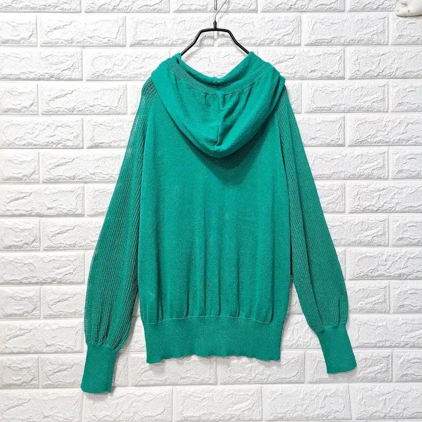 [BUNJANG] Green Hooded Cardigan / 초록  후드 가디건
