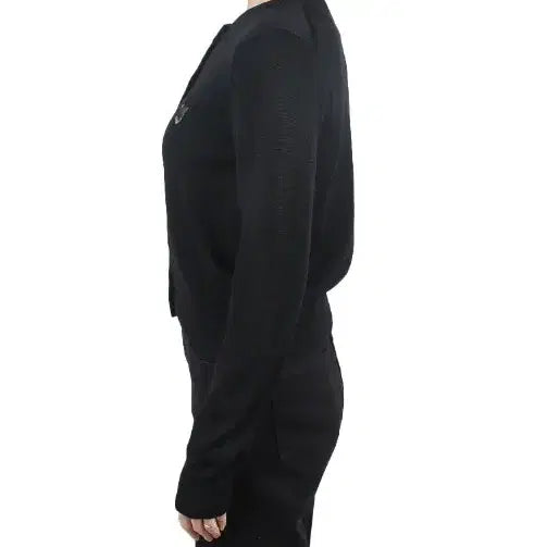 [BUNJANG] Maison Kitsune Black Fox Embroidery Cardigan / NB73정품새상품>메종키츠네 블랙 폭스 자수 가디건
