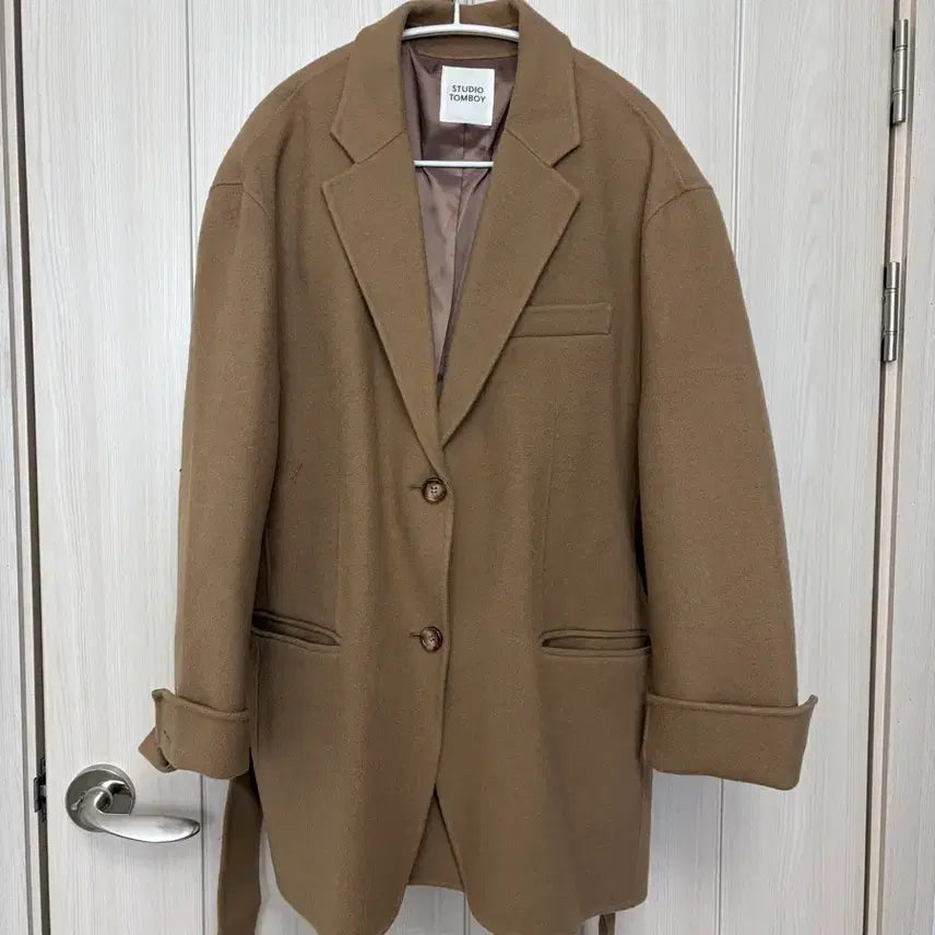 [BUNJANG] Studio Tomboy Belted Half Coat / 스튜디오톰보이 반코트