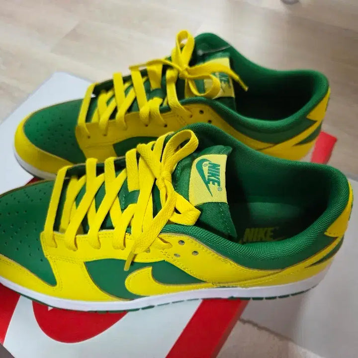 [BUNJANG] Nike Dunk Low Green/Yellow Sneakers / 나이키 덩크 로우 그린/옐로우
