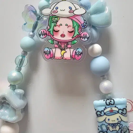 [BUNJANG] Skull Cinnamoroll Acrylic Keyring / 스컬 시나모롤 아크릴 키링 N취아리네