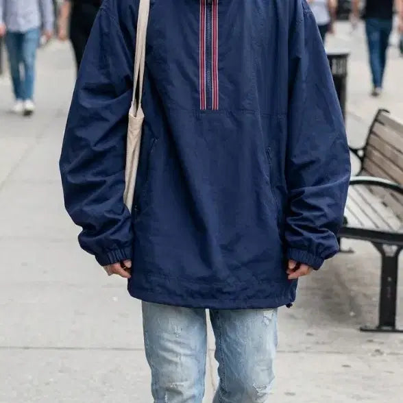 [BUNJANG] Lightning Bolt Vintage Anorak Half-Zip (Navy) / [XL] Lightning Bolt 빈티지 아노락 하프집업 (네이비)