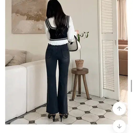 [BUNJANG] Black Bootcut Jeans S / 리뷰 999+ 품절템 신축성 좋은 흑청 부츠컷 S