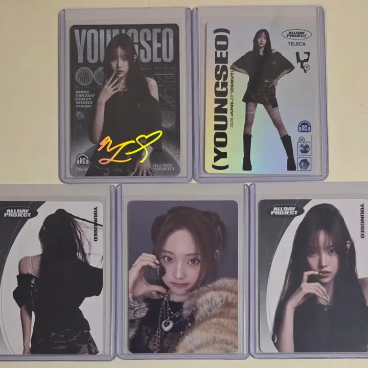 [SOLD OUT] 영서 테레카 올데이프로젝트 시그니체 레어 등 전종 (5장) 올데프