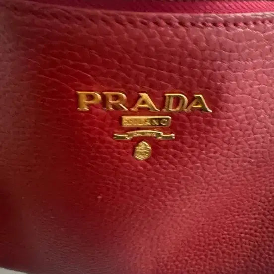 [BUNJANG] Prada Leather Shoulder Bag Red / 프라다 가죽 숄더백 레드