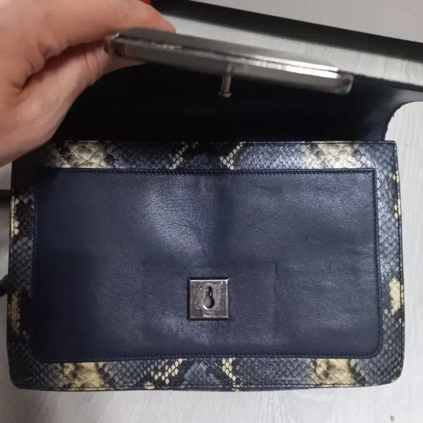 [BUNJANG] Decke New Leslie Python Shoulder Bag / 덱케 뉴 레슬리. 파이톤. 숄더백 겸 크로스백