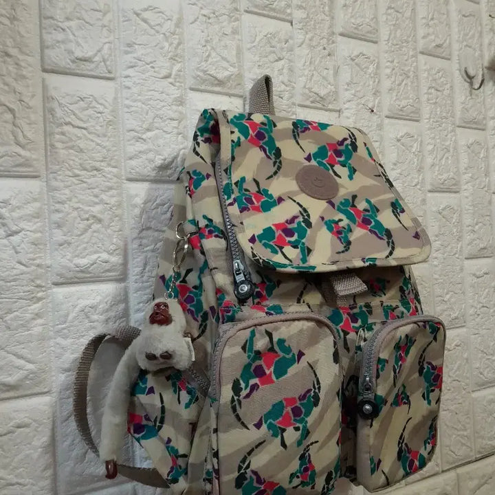 [SOLD OUT] 키플링 백팩 카모플라쥬 원숭이 인형 키링