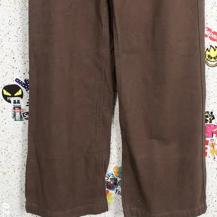 [BUNJANG] Basic Brown Cotton Chino Pants (Women&