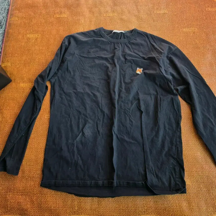 [SOLD OUT] 메종키츠네 폭스 긴팔 티셔츠 블랙 105
