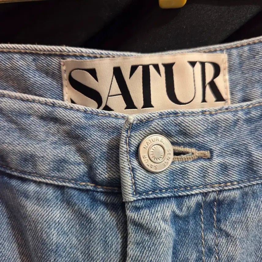 [BUNJANG] SATUR Washed Wide Denim Pants / SATUR 세터 핀턱 워싱 와이드 데님팬츠